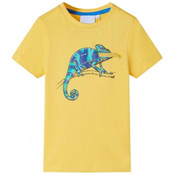 Camiseta para infantes de manga corta ocre claro 92