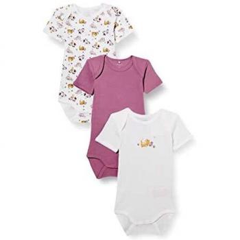 Body m/m micio lilla 3 pezzi