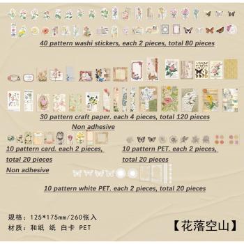 Autocollants pour planificateur, 260 pièces, kit de scrapbooking