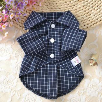Plaid Pet Clothing for Small Dogs
