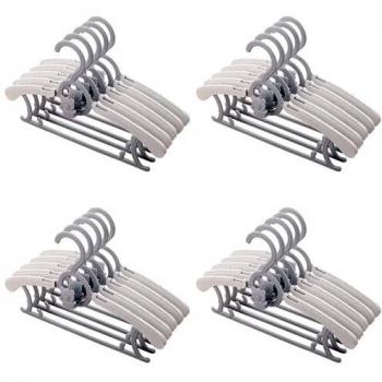 Grucce Salvaspazio per Bambini JSF, Appendini Antiscivolo, Gancio Orsetto, Set di 20