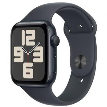 Montre Apple Watch SE GPS 44 mm Boîtier en Aluminium Minuit avec Bracelet Sport Minuit M/L
