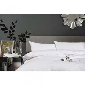 Savoy White 100% Cotton Sateen 400TC Duvet Set