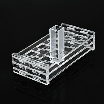 Cellule Liquide à 8 Trou – Support en Plexiglas pour Cuvette Quartz 10 mm