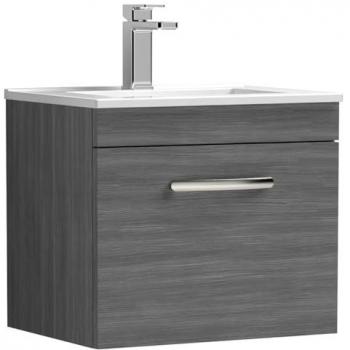 Nuie Athena 500mm Wall Hung Vanity Unit with 18mm Profile Basin