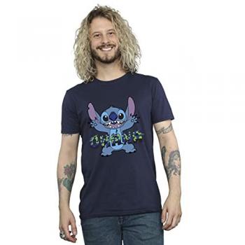 Mannen Lilo & Stitch Glitch T-Shirt Disney