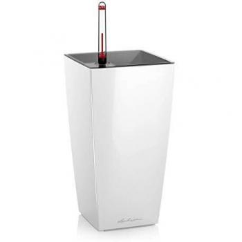 Lechuza Vaso da Tavolo Maxi Cubico Bianco Lucido