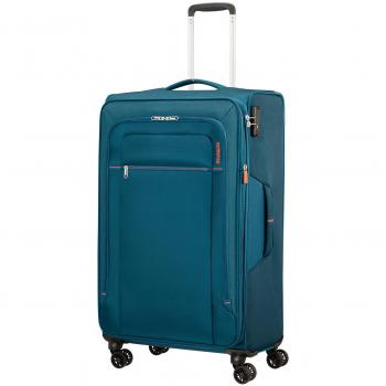 American Tourister Crosstrack 109.5L Spinner Luggage Navy/Orange