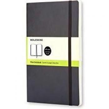 Carnet de notes Moleskine souple pages blanches 9 x 14 noir
