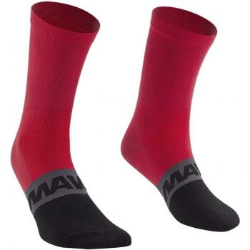 Chaussettes de Course Mavic Aksium Mid Rouge-Noir – 39 – 42