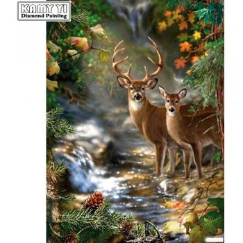 Bricolage peinture de diamants animaux