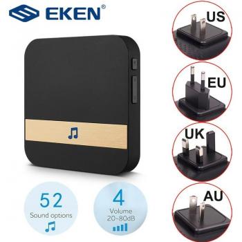 Indoor Wireless Doorbell AC 110-220V with XSH App for EKEN V5 V6 V7 M3