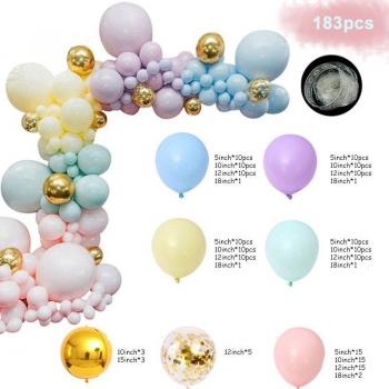 Ballon‑Arche Arc‑en‑Ciel 124 pc – Décoration Événementielle