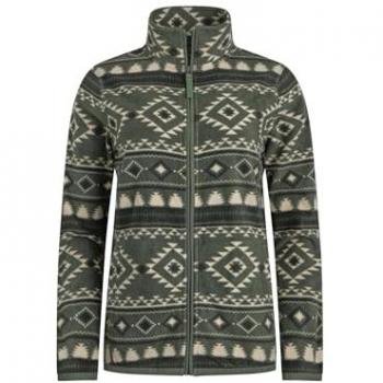 Roch Dark Green Microfleece Full Zip Top