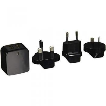 StarTech.com USB Wall Charger, 17W / 3.4A x 2 (USB2PACBK), Black