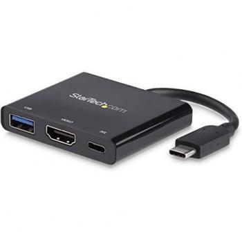 Adaptateur multifonction USB-C vers HDMI 4K avec USB Power Delivery et port USB-A