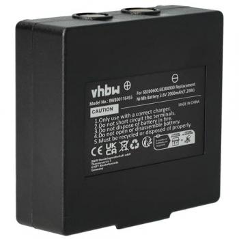 Batterie Haute capacité 2000 mAh 3,6 V – Hetronic 900
