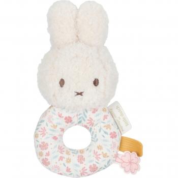 Holländischer Miffy Flausch Rassel „Lucky Blossom“, 1 Stück, Rosa