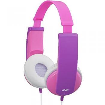 JVC Tiny Phones Childrens/Girls/Kids Pink/Purple Headphones  HA-KD5-P NEW