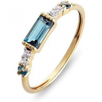 CHRIST Damenring mit 1 ct Topas