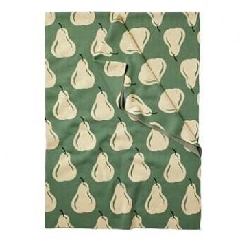Manta Benetton 140x190 cm 1000gr 100% acrílico crema con cerezas rojas