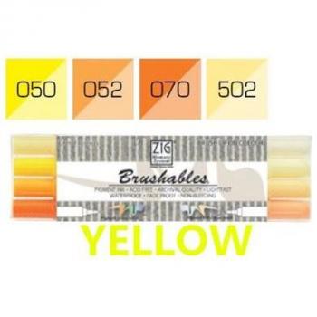 ZIG Kuretake MS-7700 4-Piece Brush Marker Set