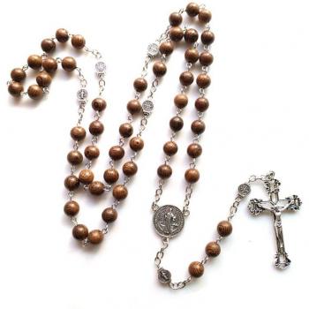 Collar de oración con cruz de Jesús