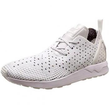 Men’s ZX Flux Primeknit Trainer by Adidas, White