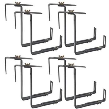 Balkonkastenhalter Buri – 4x 2er‑Set für Balkonblumen