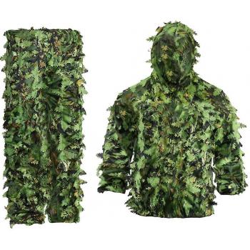 Camiseta de camuflaje universal con follaje pegajoso