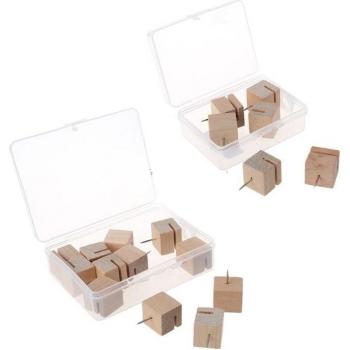Square Wooden Photo Pins