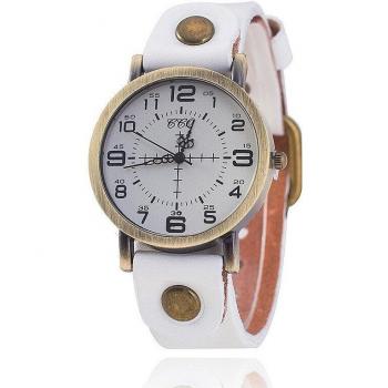 CCQ Women's Vintage Leather Wristwatch