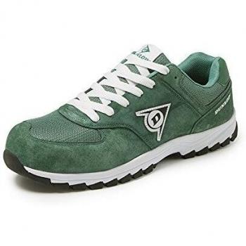 Calzado zapato de seguridad DUNLOP ARROW S3 HRO SRC, tipo zapatilla Puntera: fibra de vidrio, Plantilla: Textil antiperforación, Suela: E.V.A + goma + SRC + HRO (resistente hasta 300°C)