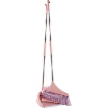 Soft Fur Dust-Free Broom with Dustpan