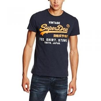 Camiseta SUPERDRY Duo Tee, Pijama para Hombre, Azul (Eclipse Navy98T), L