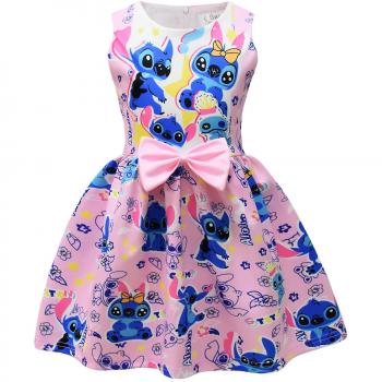 Vestido Lilo y Stitch para Niñas 2024 Rosa 100cm