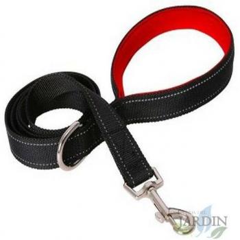 Laisse Visibilité Nocturne pour Chien 150cm Rouge