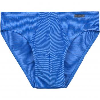 Ammann Herren Unterhose – Slip Casual Bequem sitzend Cotton & More Mini Slip, Blau (L, Einzelpack)