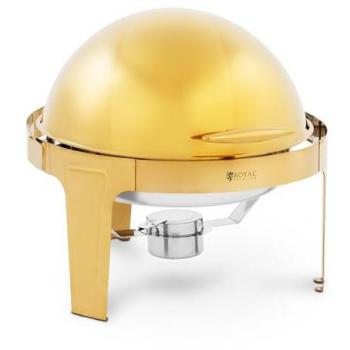 Chafing dish 6 L avec brûleur à pâte doré