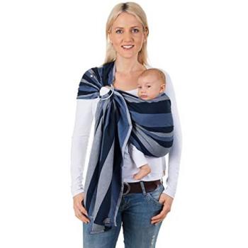 Hoppediz Ring-Sling Babytragetuch Montreal, 100 % schadstoffgeprüfte Baumwolle