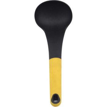Yellow Nylon Cooking Spoon with Tray