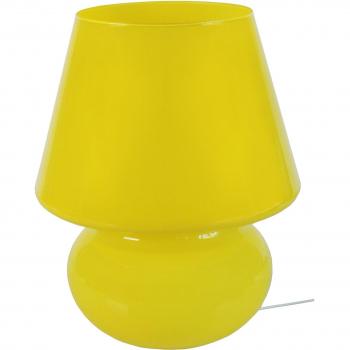 Abat-jour Champignon Jaune en Verre