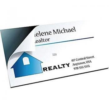 24pcs Flexible Business Card Magnets with Adhesive 90x54mm, 0.75mm Thick