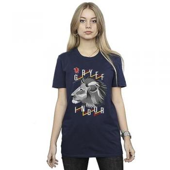 XL Navy Gryffindor Lion Graphic T‑Shirt
