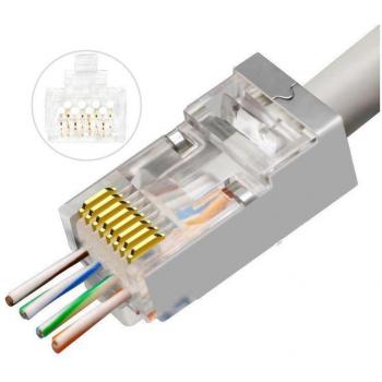 Prise réseau MicroConnect Modular FTP CAT6a RJ45 50 pièces