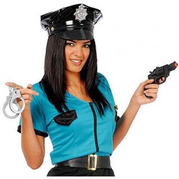 Guirlande déguisement pistolet 12 cm – Menottes 22 cm (noir)
