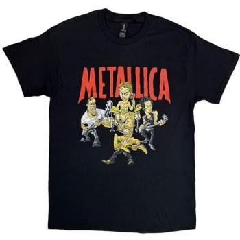 Large Black Metallica Load Chavez Print Top