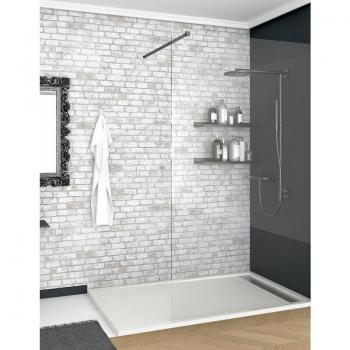 Doccia Marmoresina Griglia Laterale 70x120 RAL 9003 Bianco
