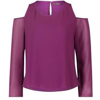 Schulterfreies Blusenshirt VERA MONT in Real Purple, Gr. 40