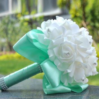 Romantic PE Rose Bouquet for Weddings